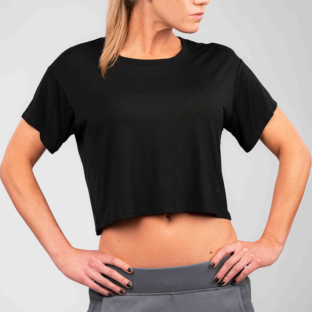6 Day Cropped Workout T Shirt for push your ABS