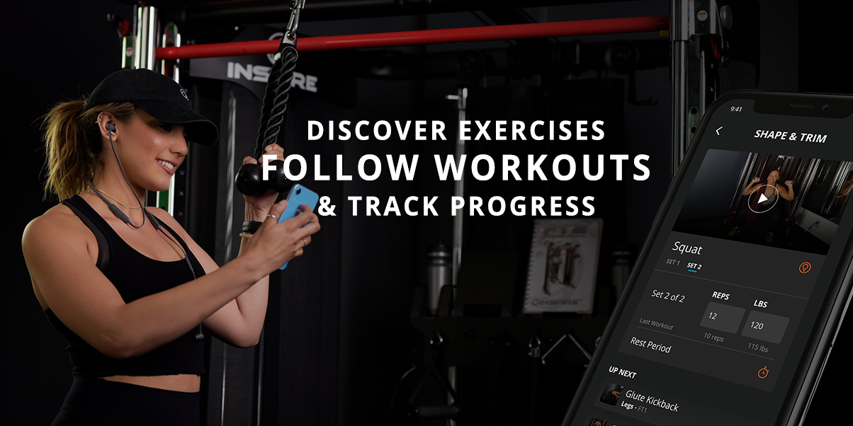Discover exercises, follow workouts & track progress in the new & improved Inspire Fitness App