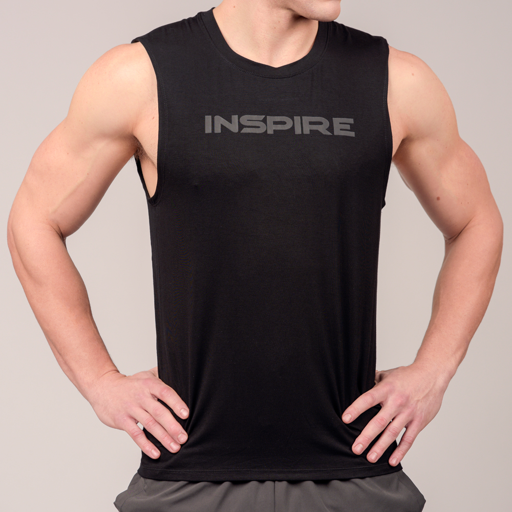 JORDANLUCA Fencing T-shirt Black In Cotton for Men Mens Clothing T-shirts Sleeveless t-shirts 