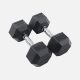 30 Pound Rubber Dumbbells by Inspire Fitness