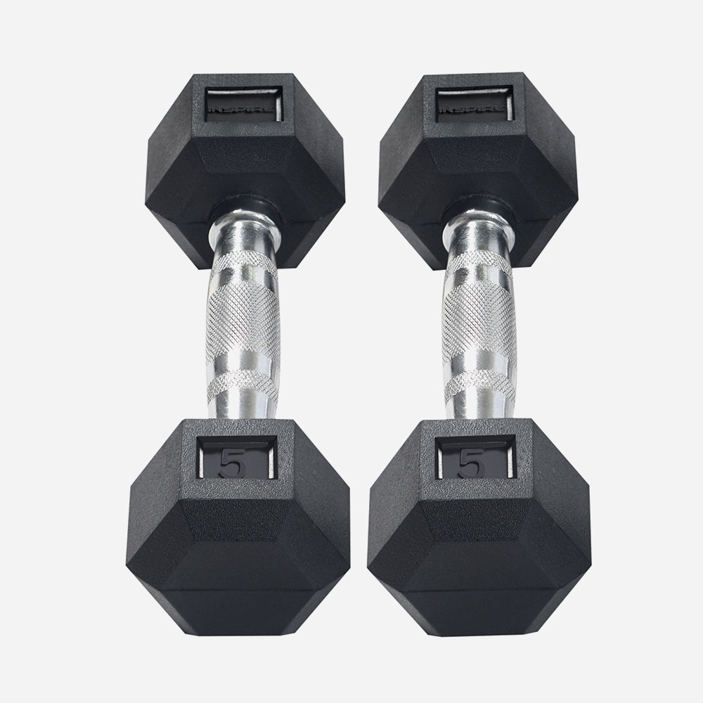 Details about   New Cap Rubber Hex Dumbbell 5lbs 10lbs 30lb 40lb 50Lb Pairs Single Home Gym Fit 