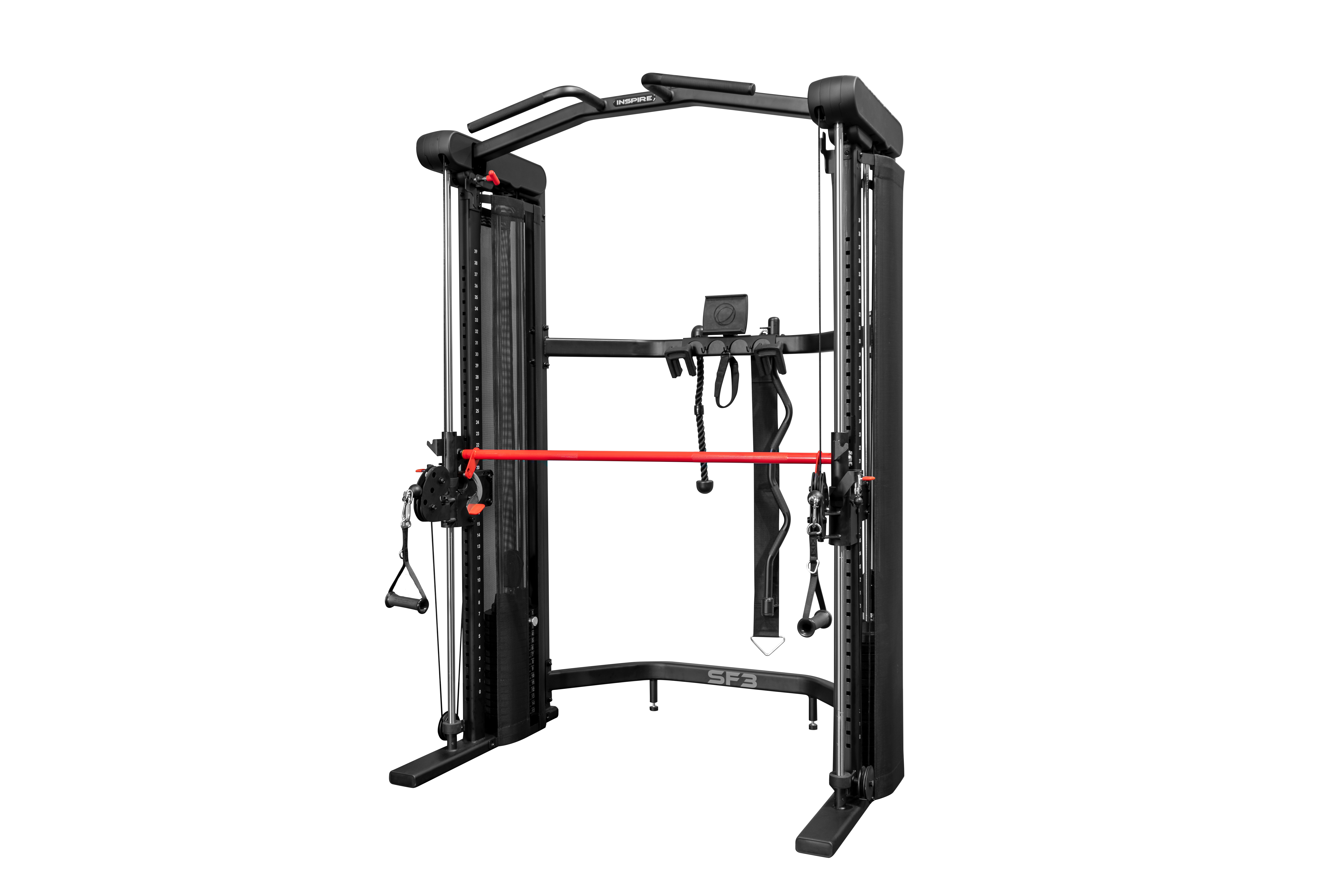 Inspire Fitness SF3 Smith Functional Trainer with Folding Bench and 1 Year Inspire  Fitness App Subscription Included